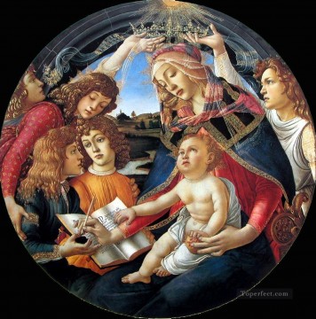 Sadro Madonna Del Magnificat Sandro Botticelli 2 Pinturas al óleo